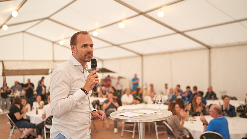 CEO Stefan Bosshard am Sommerfest 2022